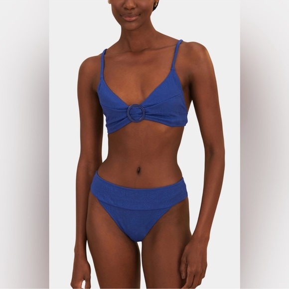 Set - Farm Rio Blue Pineapple Matelasse Bikini - Picture 11 of 11